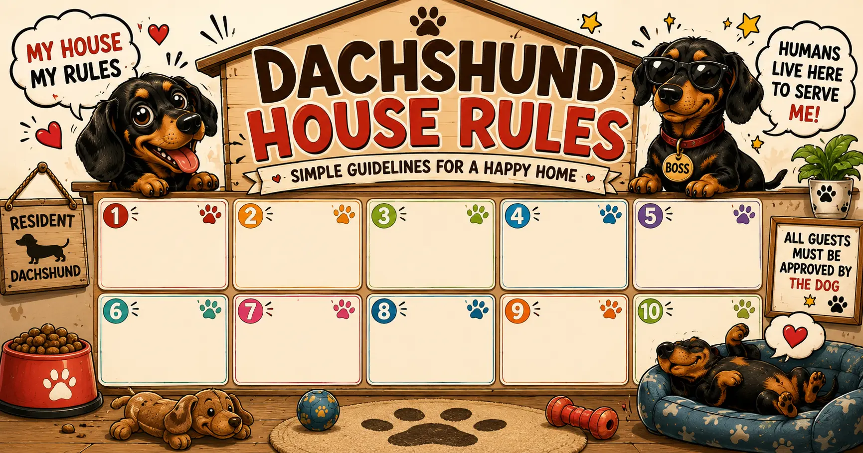Dachshund House Rules - Simple Guidelines for a Happy Home