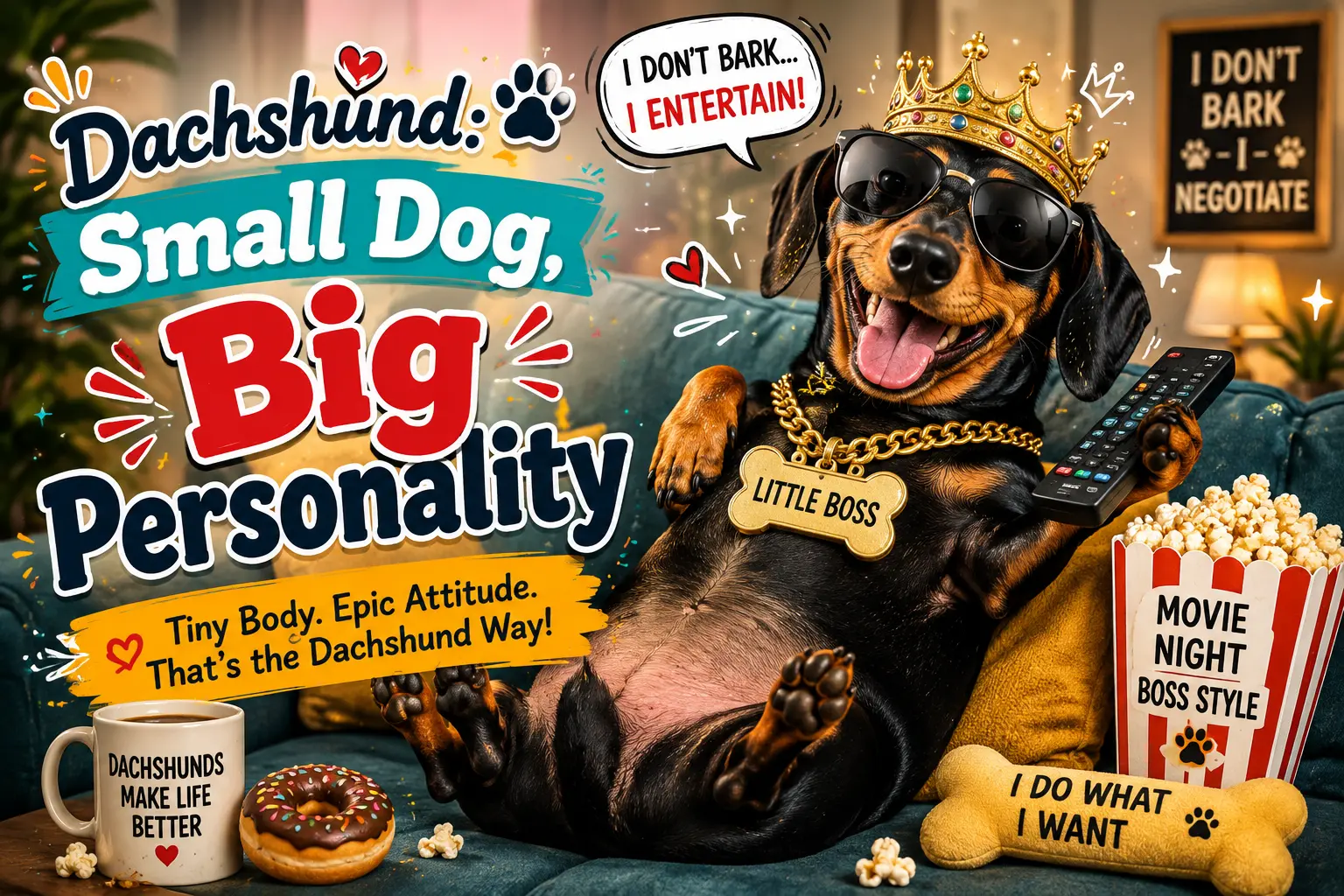 Dachshund Small Dog, Big Personality