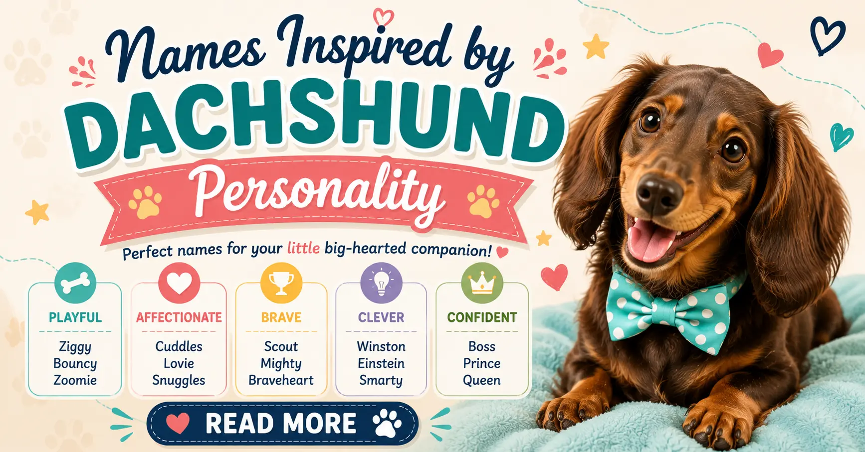 Names Inspired by Dachshund Personality