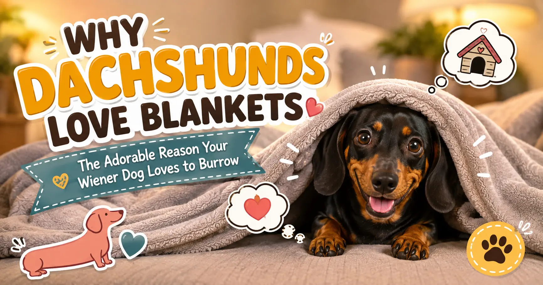 Why Dachshunds Love Blankets - The Adorable Reason Your Wiener Dog Loves to Burrow