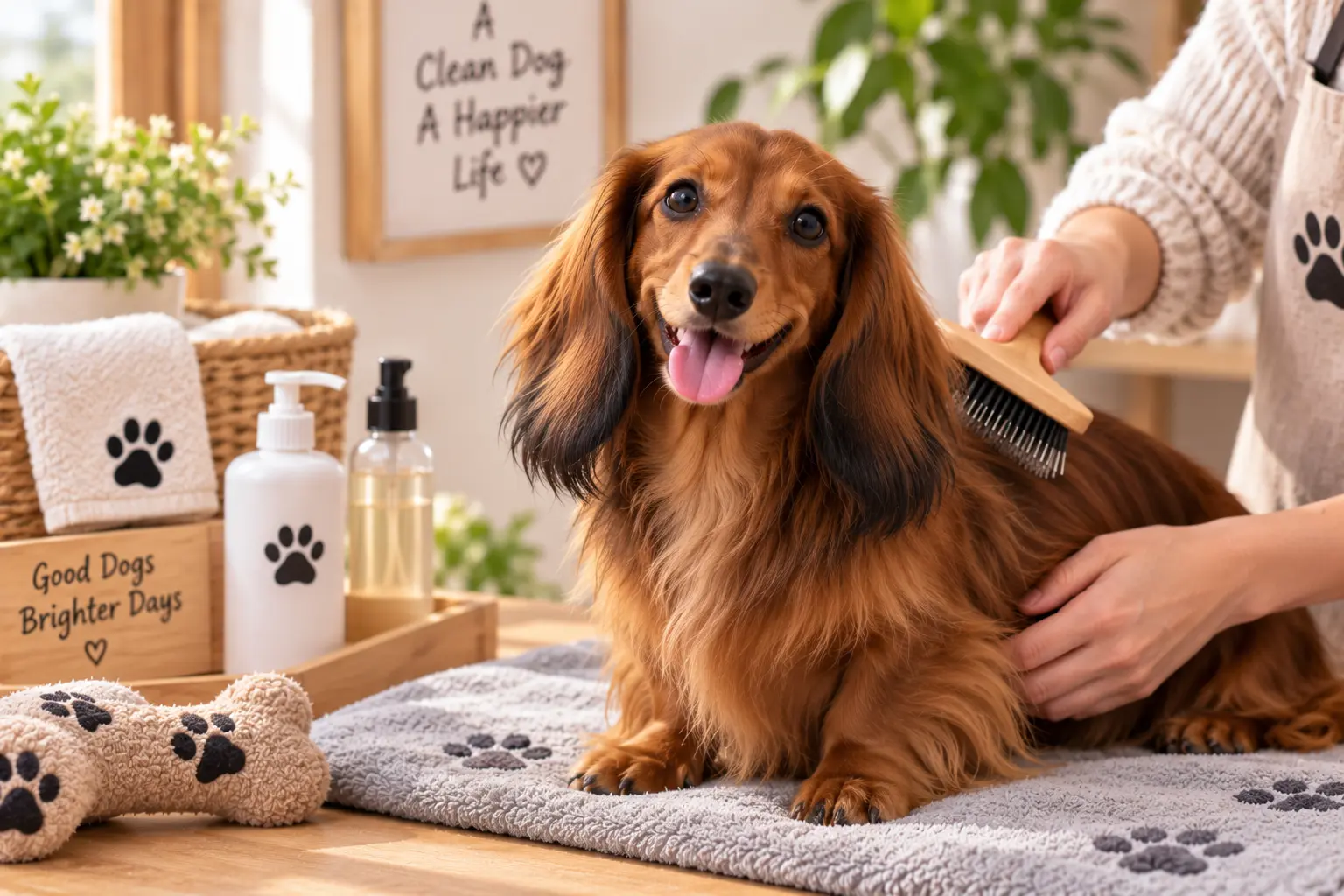 Brushing Your Dachshund