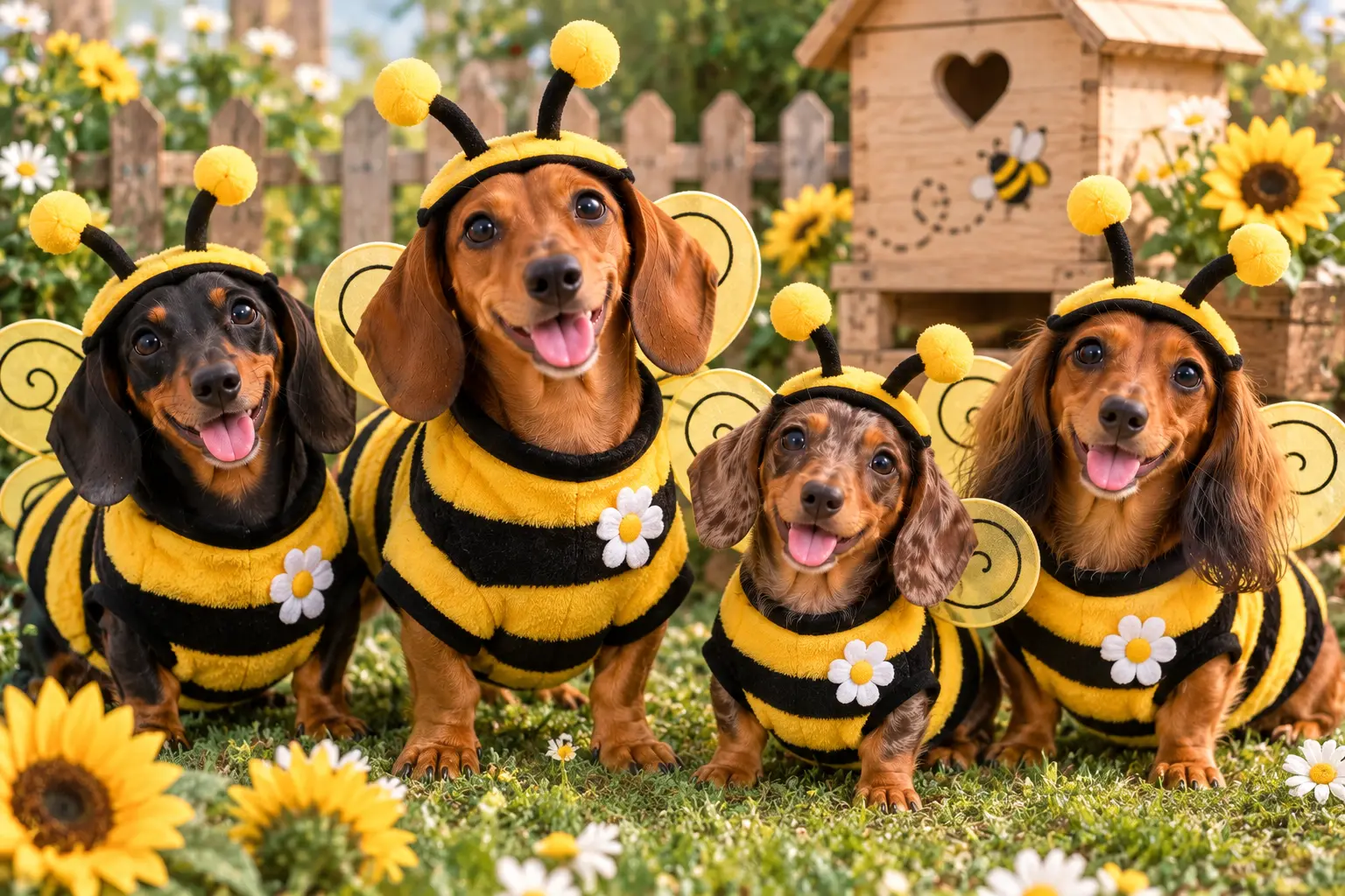 Cute Dachshund Costume Ideas - Bumblebee Costume