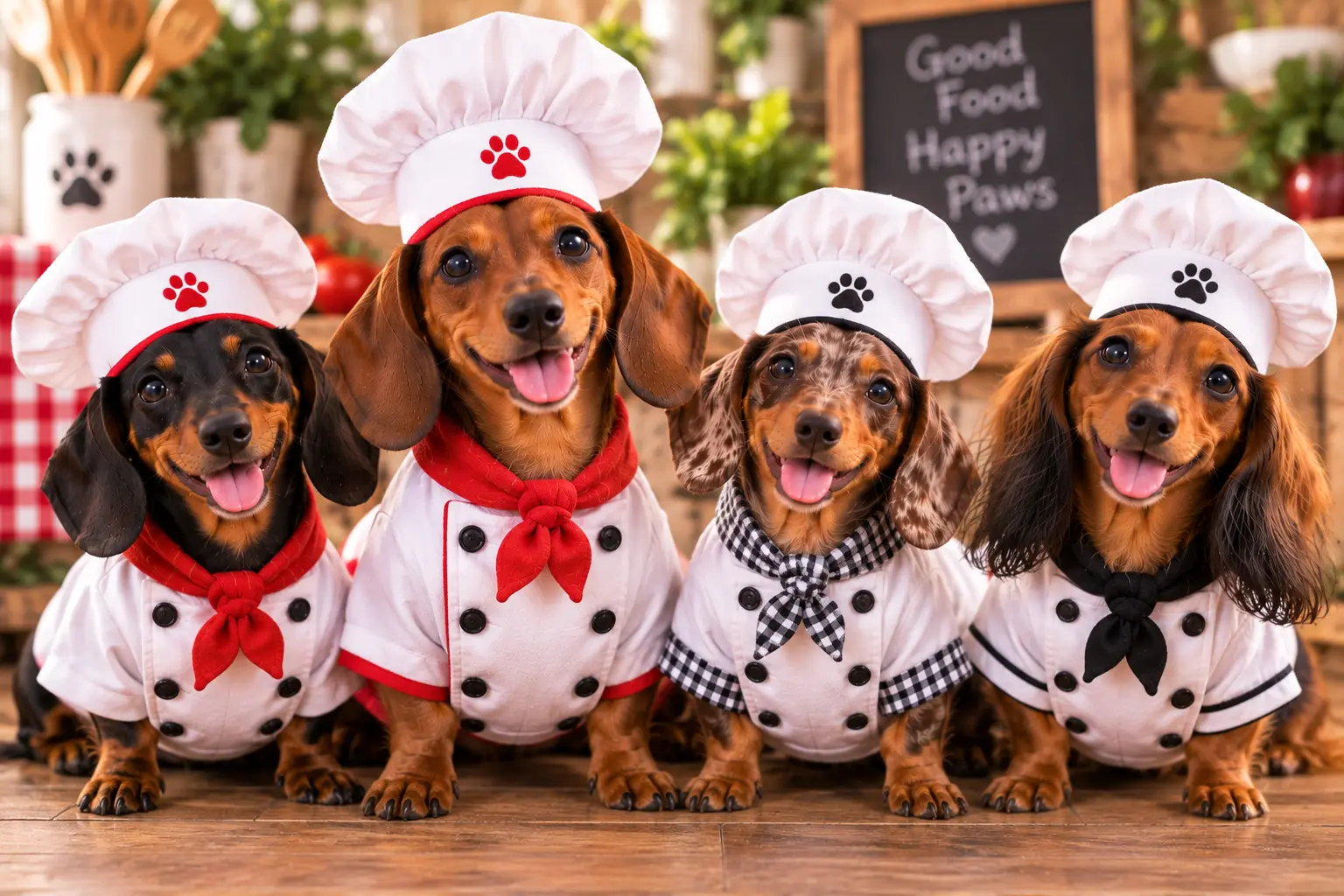 Cute Dachshund Costume Ideas - Chef Dachshund
