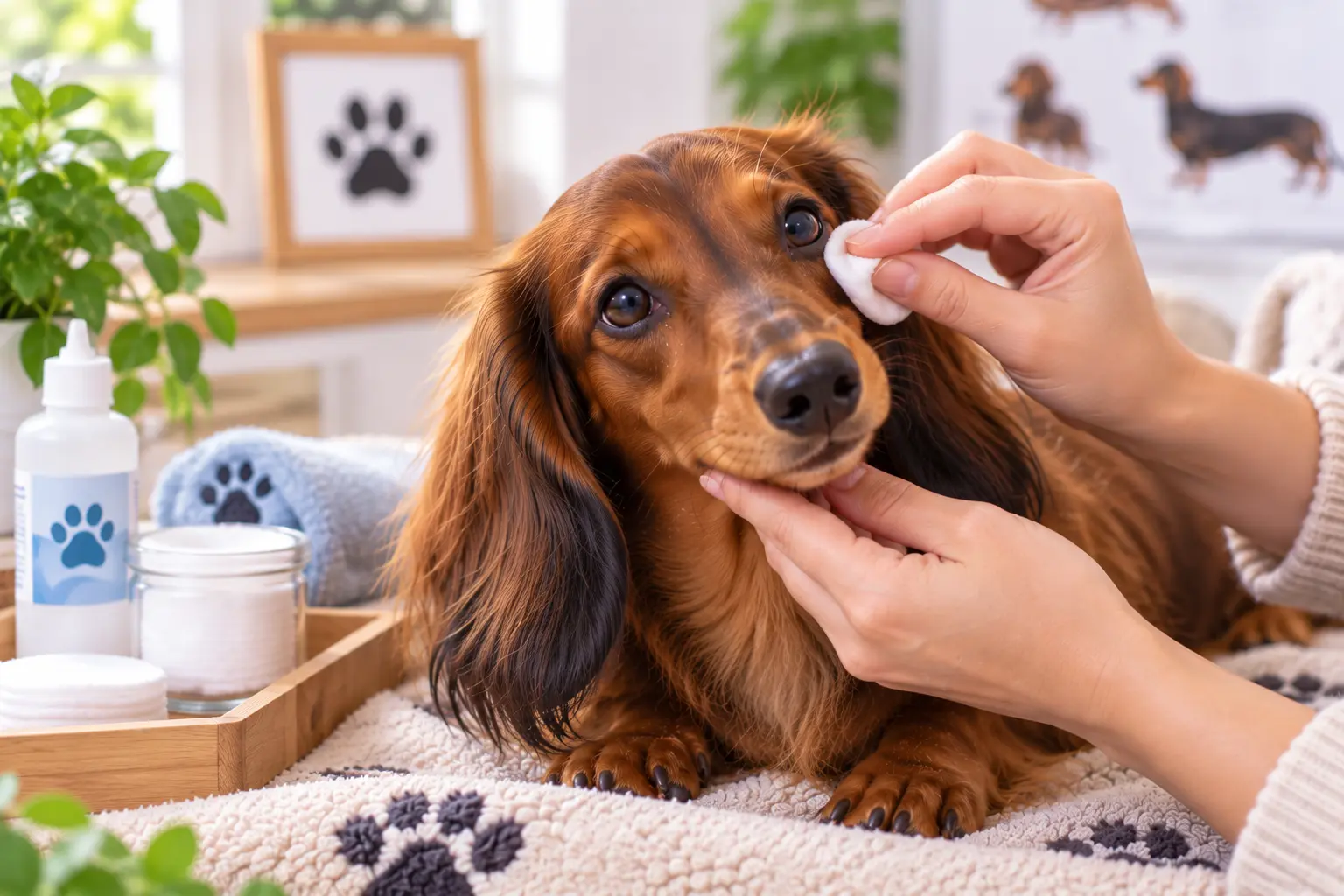 Dog care. Eye Care